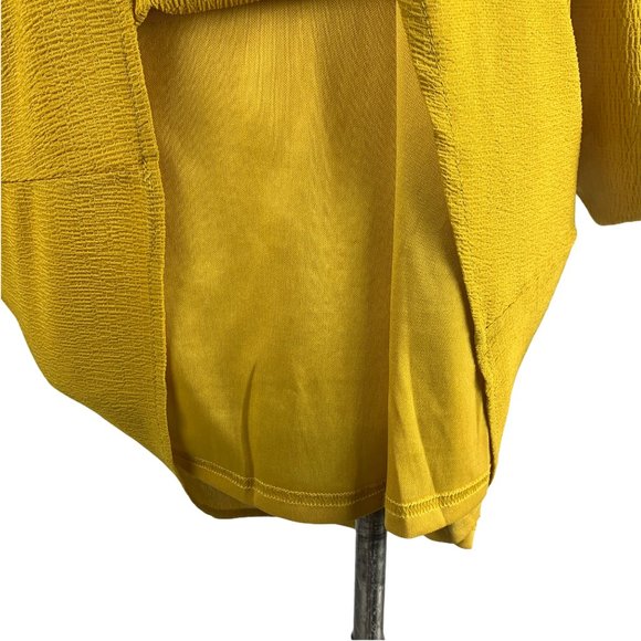 Entro Shift Cold Shoulder S Dress Small Mustard Ye - Picture 6 of 7